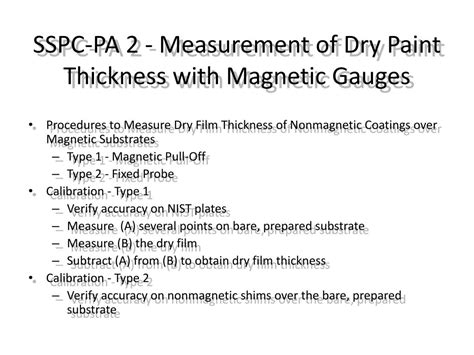 measuring dry film coating thickness according to sspc-pa 2|dry film coating thickness chart.